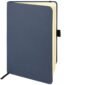 Broadstairs Eco Branded Notebooks from Ecopromos by Per Annum in Blue (half open)